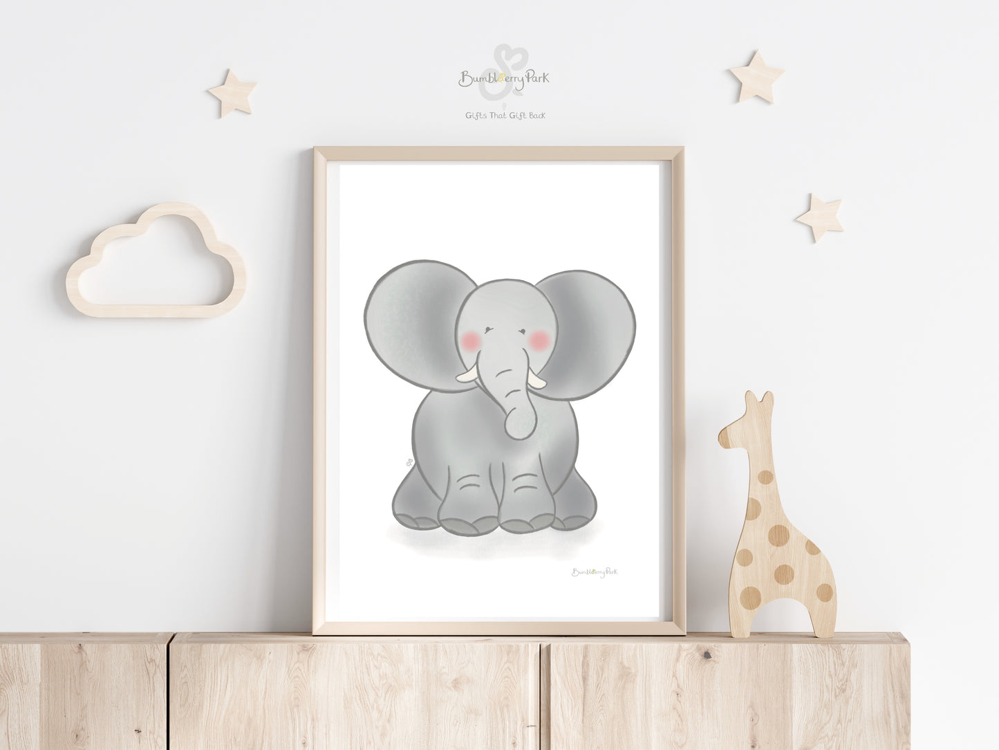 Safari Animal Nursery Prints Set of 3