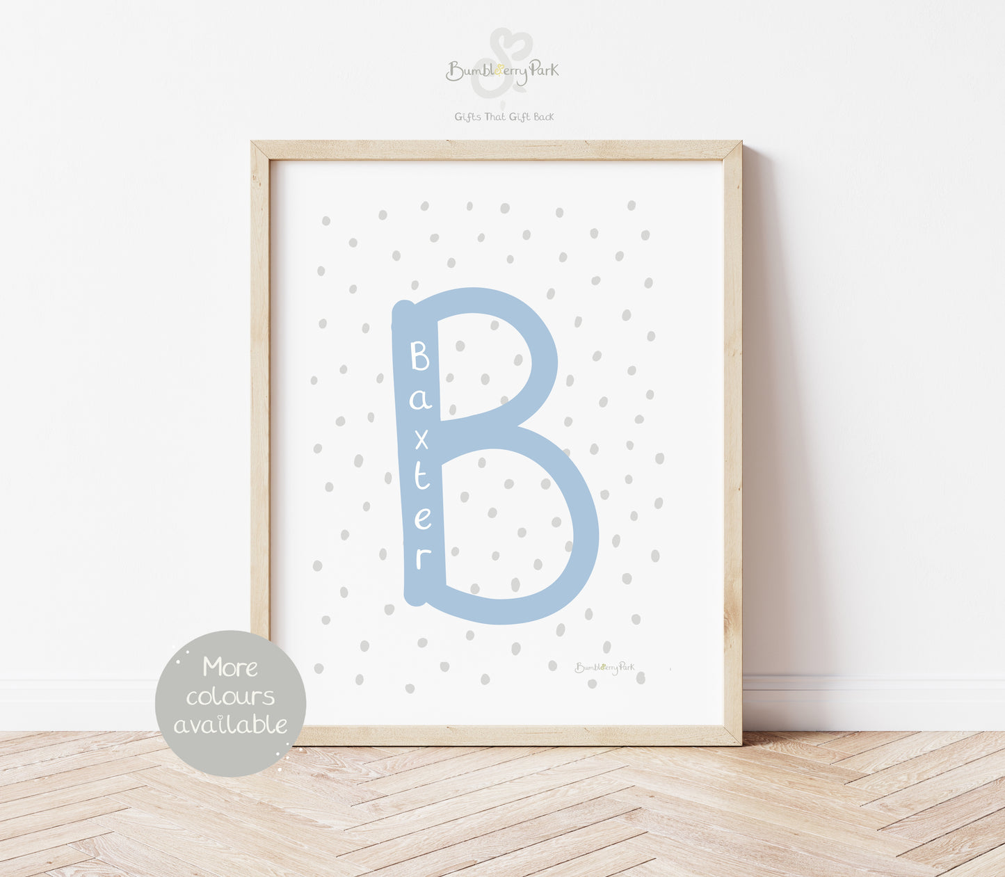 Dotty Initial Print - Personalise me