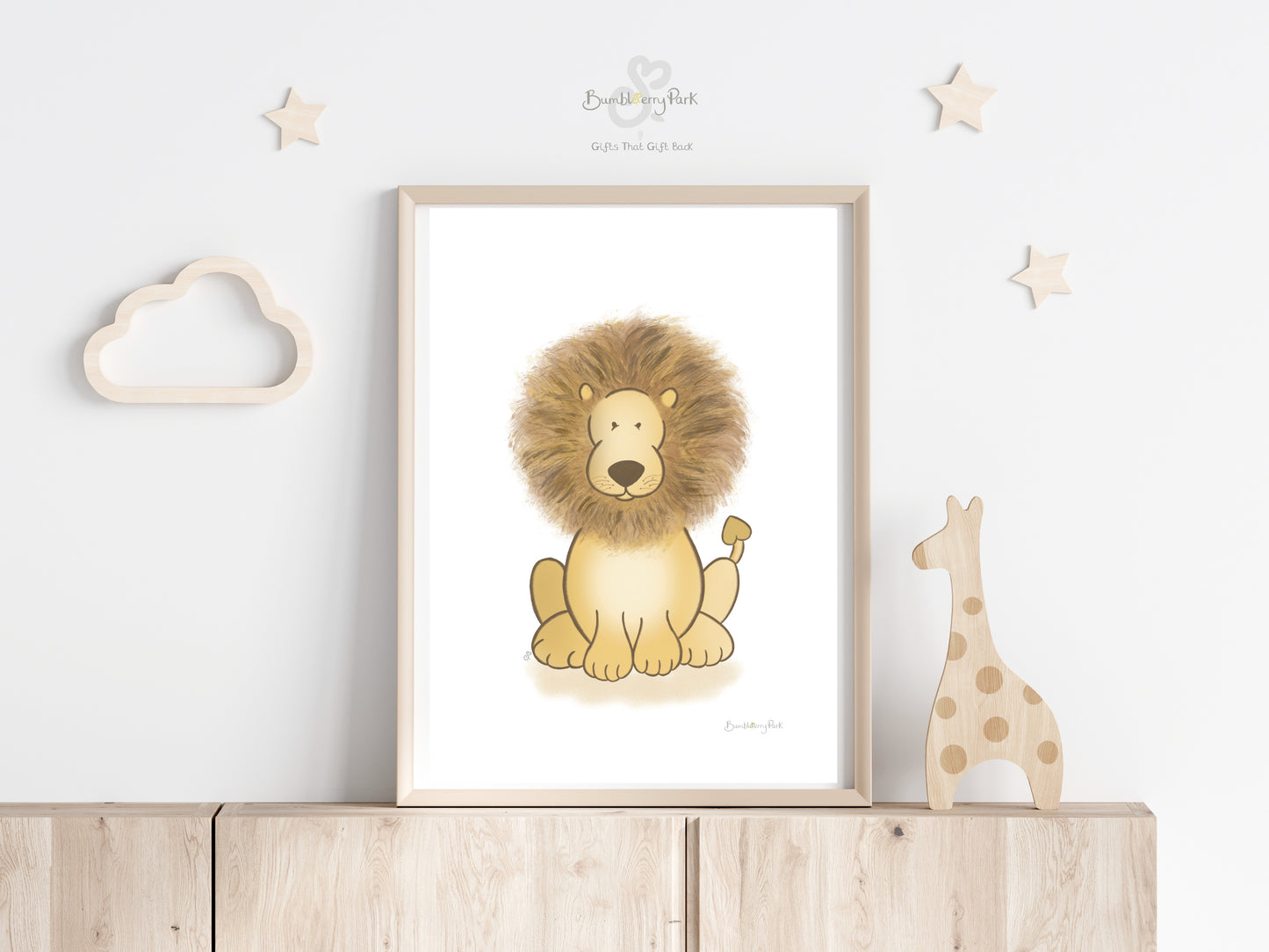 Safari Animal Nursery Prints Set of 3