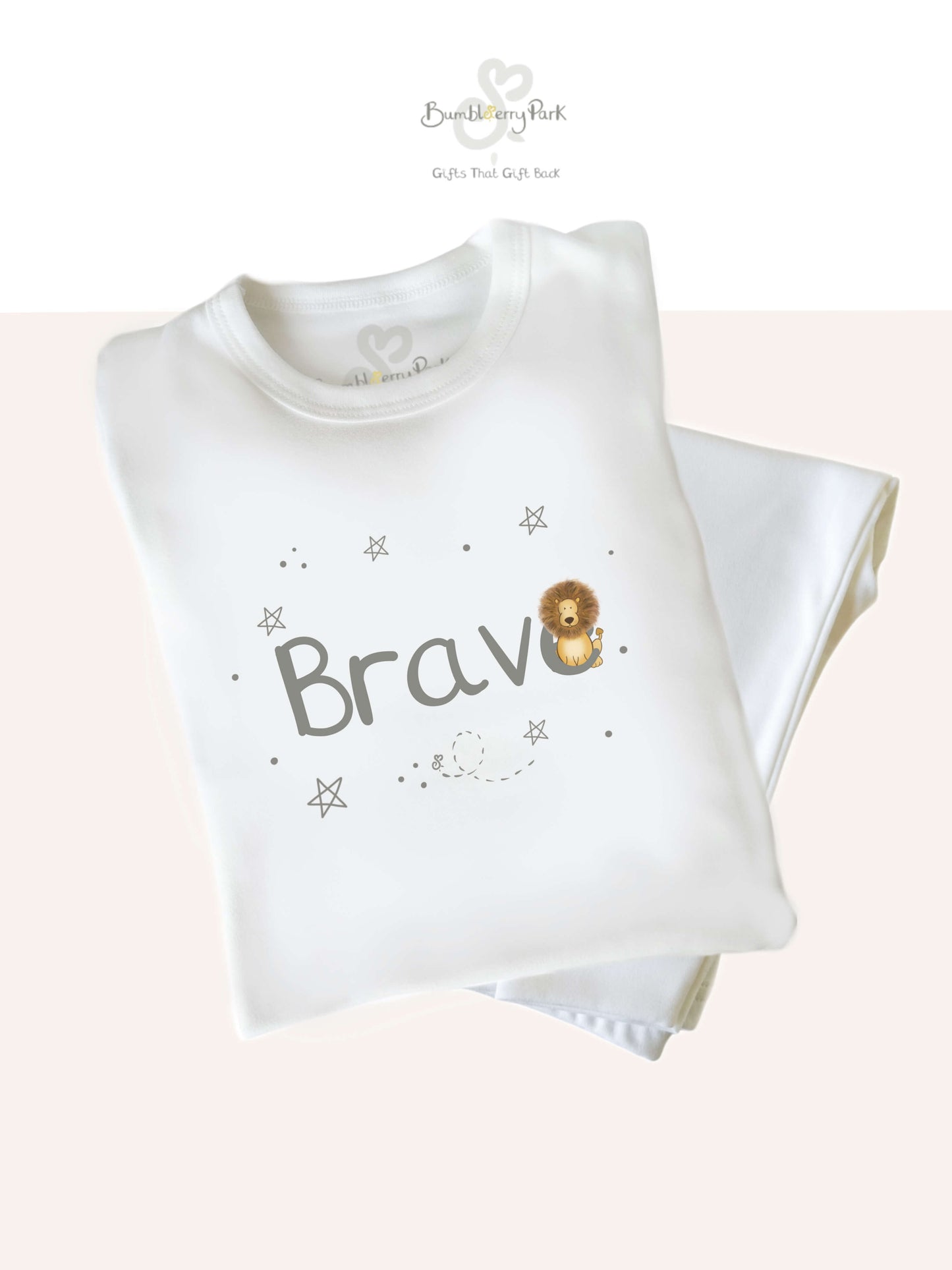 BRAVE Safari Lion Design - Baby and Children's Pyjamas