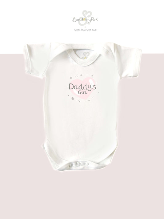 personalised baby girl organic baby vest