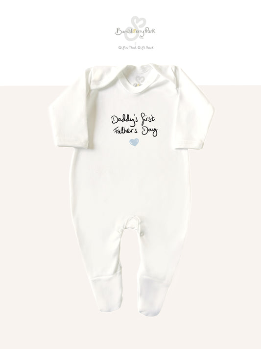 Personalised Handwriting Baby Sleepsuit