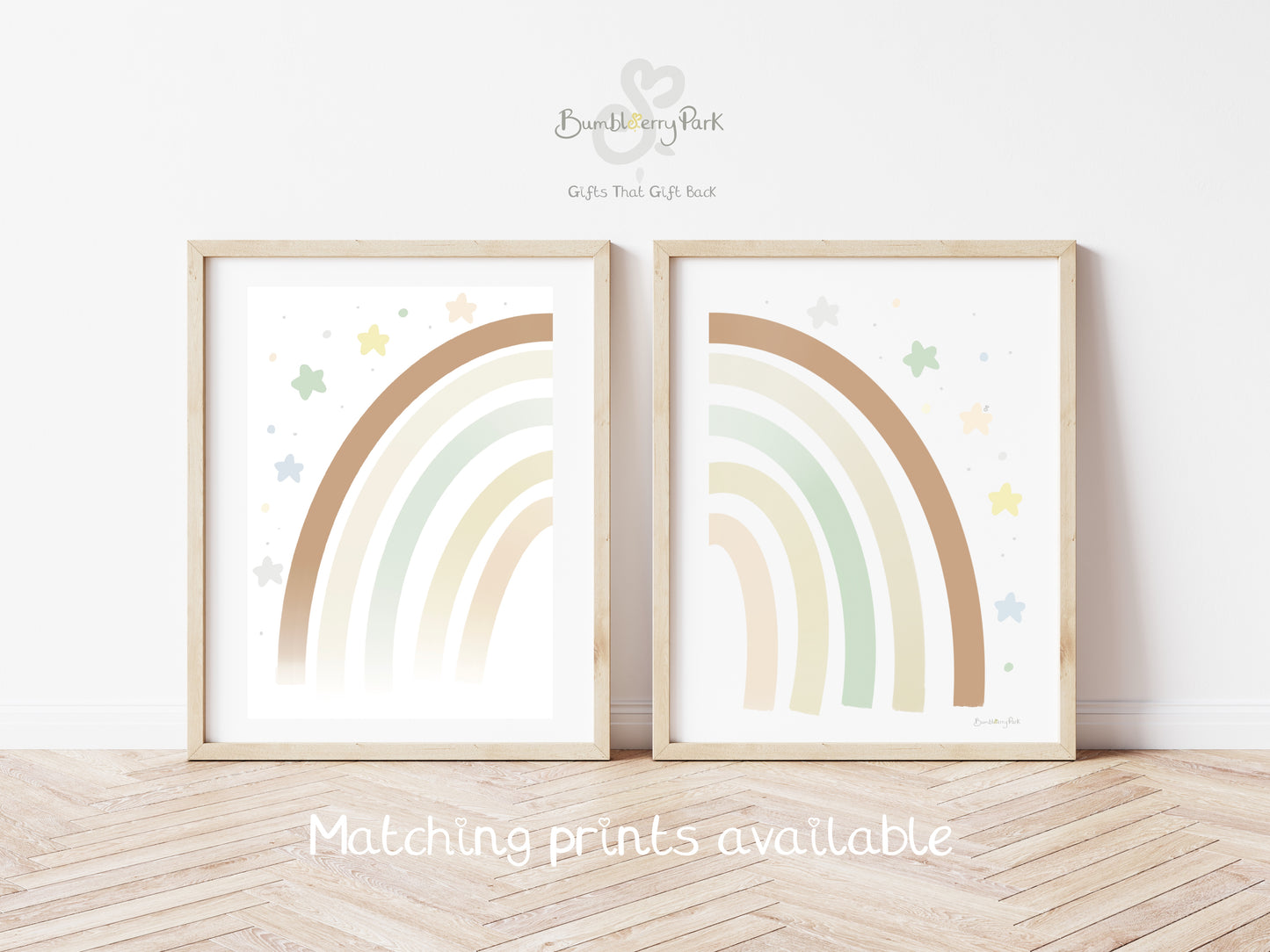 Scandi Rainbow Print - Neutral