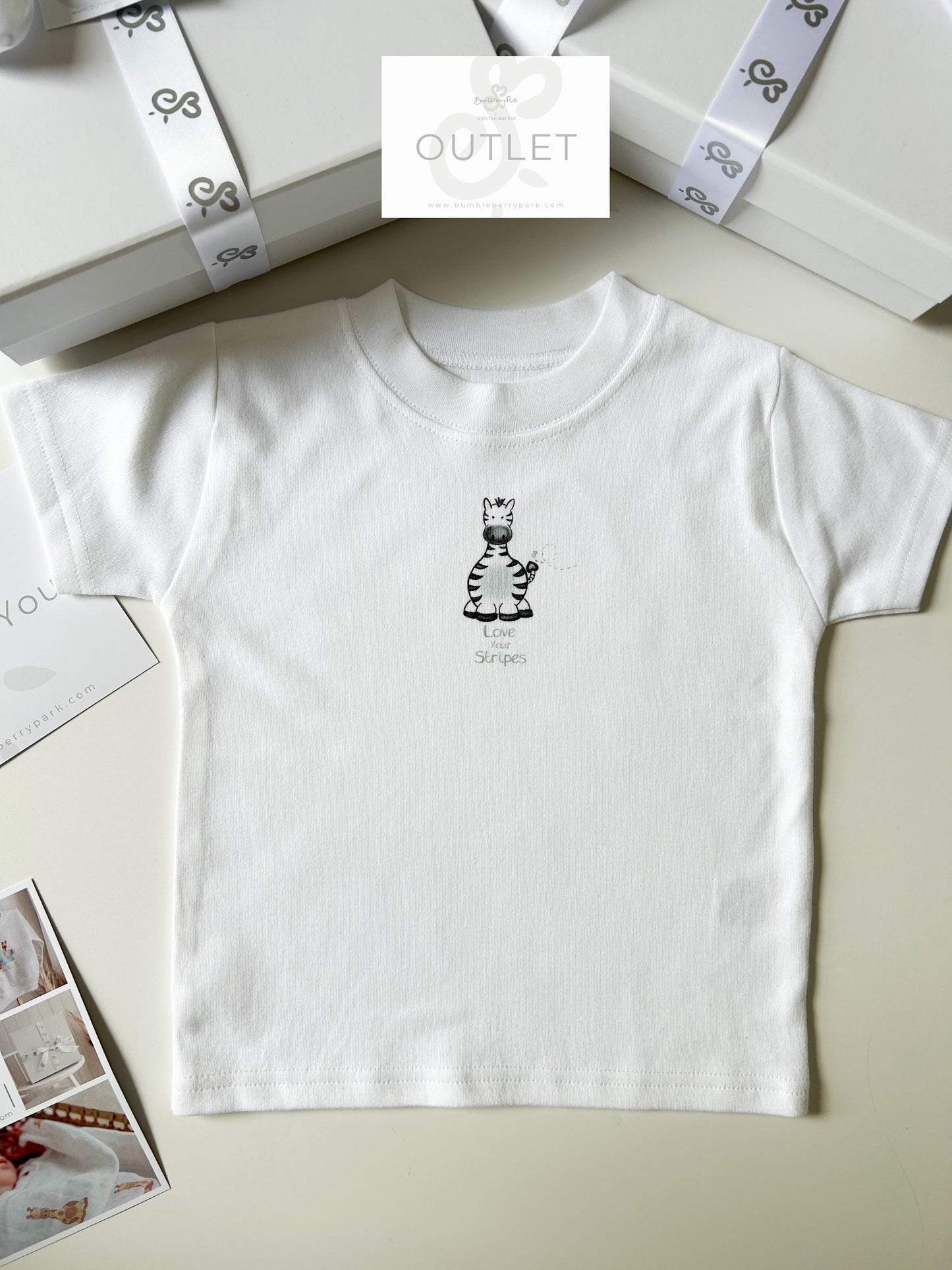 OUTLET "Love your stripes" Zebra T-Shirt - 6-12m