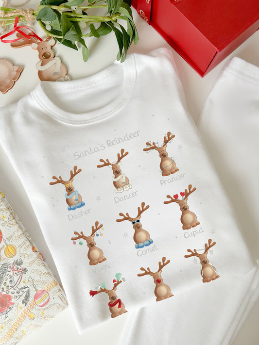 Baby & Children's Santa's Reindeer Pyjamas - Personalise me