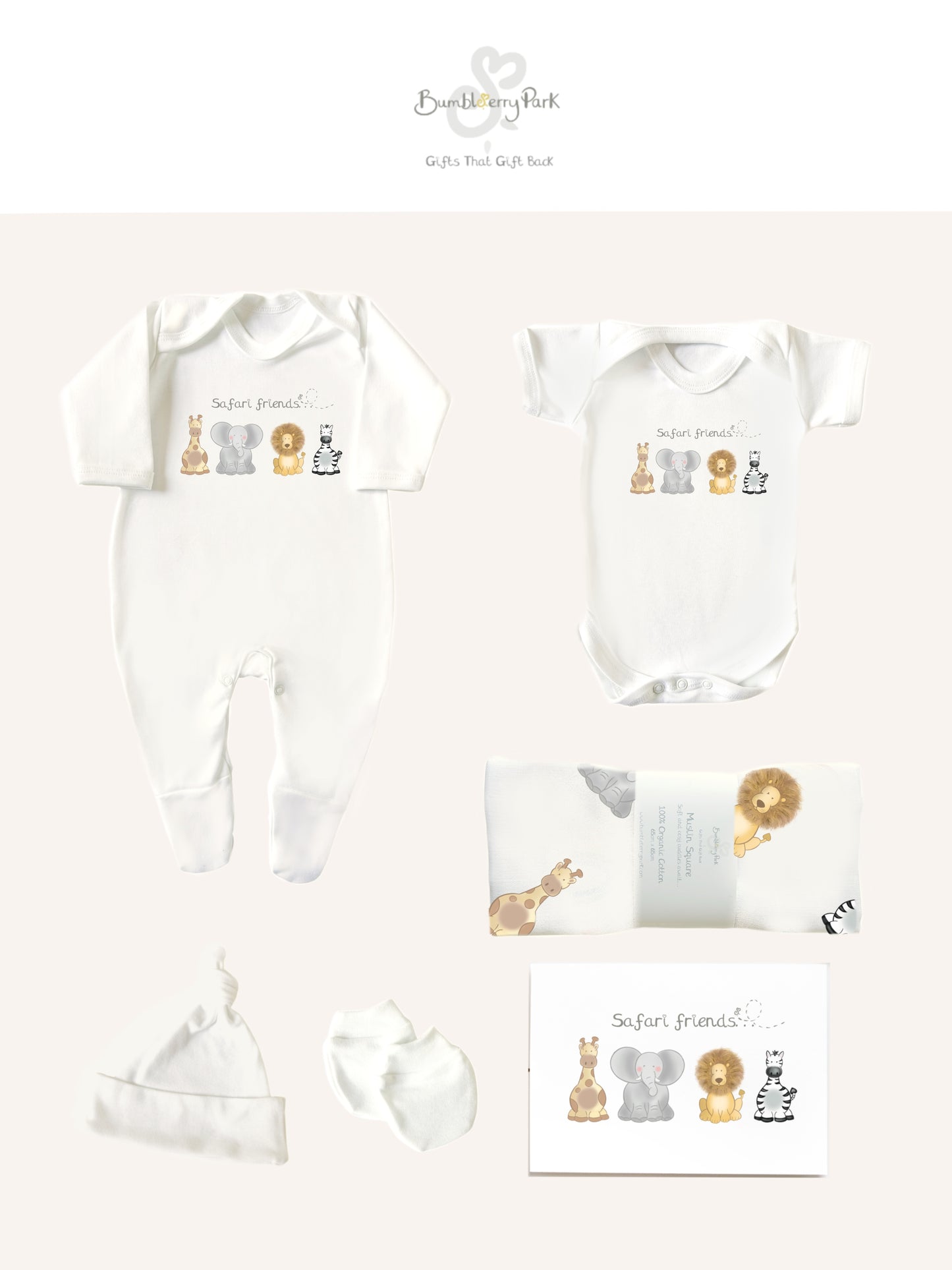 Safari Friends - New Baby Starter Gift Set