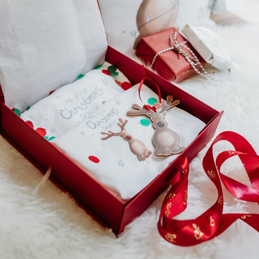 my first christmas personalised baby gift set