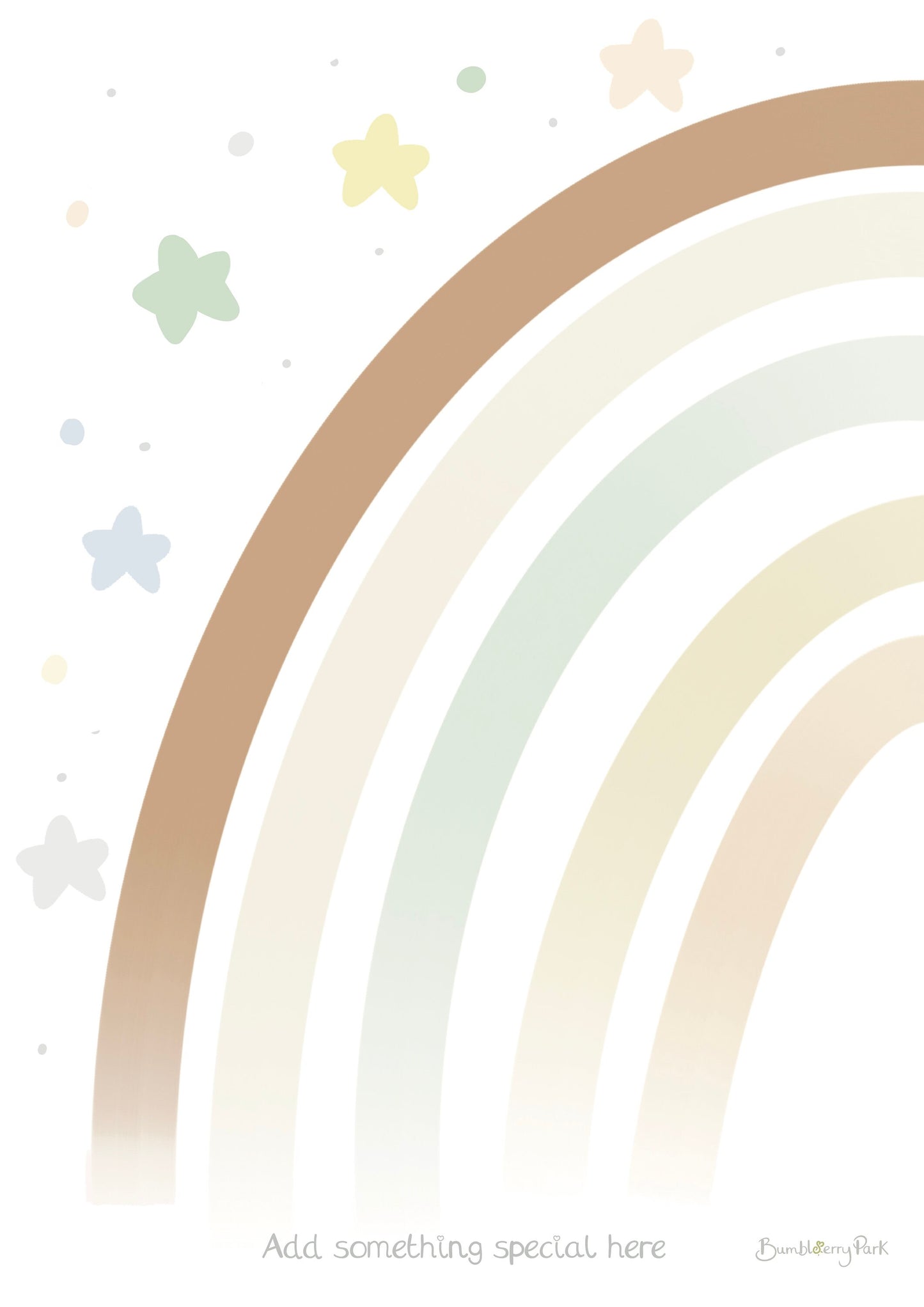 Scandi Rainbow Print - Neutral